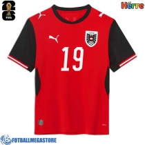 Fotballdrakt Herre Østerrike Christoph Baumgartner #19 Hjemmedrakt VM 2026 Kortermet